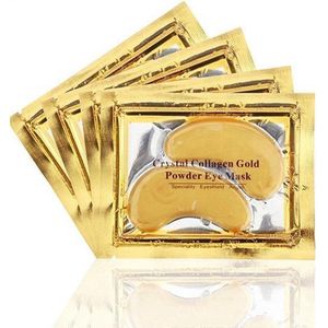 Collageen Oogmasker - Crystal Collagen Gold Powder - Wallen Wegwerken - Verhelpt Wallen & Donkere Kringen - Hydraterend - 20 stuks Oogpads - 10 paar