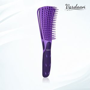 Anti Klit Haarborstel - Paars - Vardaan - Detangler Brush - Haarborstel Antiklit - Haarborstel - Kam voor Krullen - Kroeshaar Borstel - Paars - Vardaan
