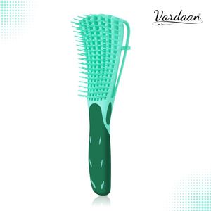 Anti Klit Haarborstel - Groen - Vardaan - Detangler Brush - Haarborstel Antiklit - Haarborstel - Kam voor Krullen - Kroeshaar Borstel - Groen - Vardaan