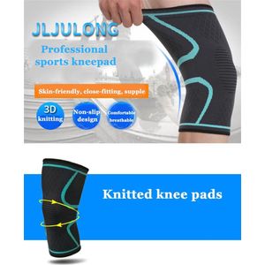 JLJULONG Kniebeschermers - Knie ondersteuning pads - Sport - Zomer - Running - Basketbal - Paardrijden - Fitness Slip - Unisex - Ademend Materiaal