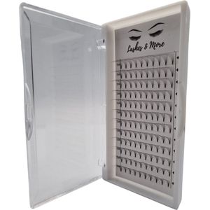 Lashes & More - Nepwimpers - 6D 13mm 0.07 D krul - Pre-Made Volume Fans – Russian volume – Pre-Made Fans- wimperextensions – wimper extensions