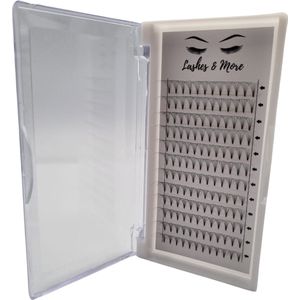 Lashes&More - 8D ""Try out set"" (12 trays) - Pre-Made Volume Fans - 9mm-14mm  0.05 D krul - wimperextensions - nepwimpers