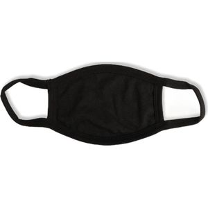 Mondkapjes zwart - 100% katoen