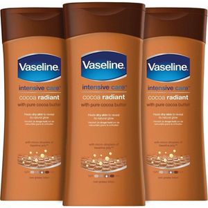 Vaseline cocoa radiant - 3stuks van 400ml