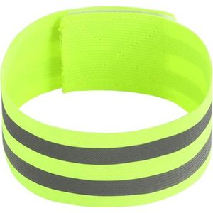 Reflecterende armband - Veiligheids armband - Sport armband - Wielrennen - Hardlopen veiligheidsband - Armbanden - Armband - Hardloop - Wielren - Sport - Fiets - Hardlopen - Zichtbaarheid - Geel