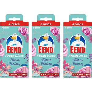 Wc eend Fresh Discs Floral Fantasy navulling 3 x 36ml