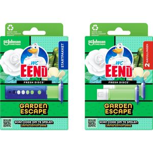 Wc eend fresh discs Garden escape starterpakket + Navulling
