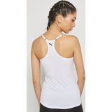 Puma - Racerback - Tank Top - Wit & Grijs - Katoen & Modal - Spaghetti Bandjes