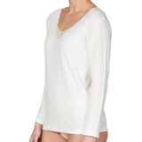 Entex thermo shirt lange mouw met kantje - Creme