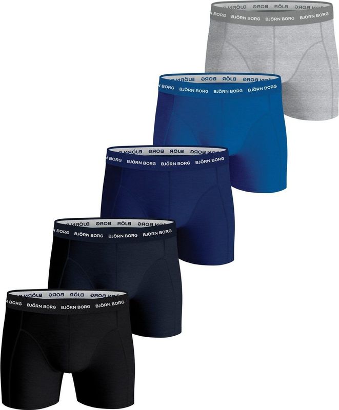 Bjorn Borg - Boxershorts - 5-Pack - Blue Depths - Katoen