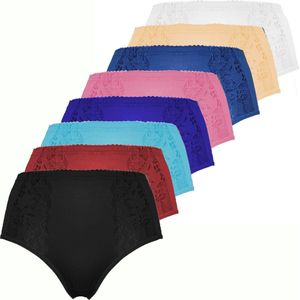 Fine Woman - 9039 - Dames Slip - 9-pak - Elastisch Katoen - Met Kant