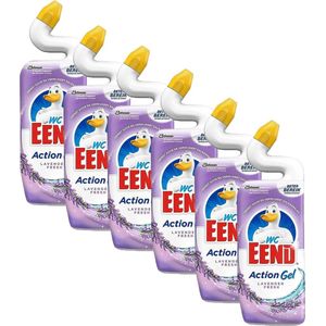 6x WC Eend Toiletreiniger Lavendel Fresh 750 ml