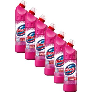 Glorix Toiletreiniger - bleek - pink - 6x 750ML - Voordeelverpakking