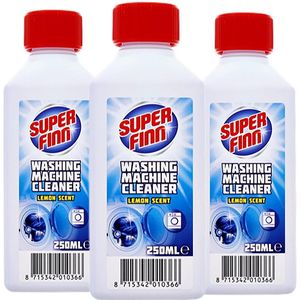 3x Wasmachinereiniger-ontkalker Superfinn citroengeur - 3x 250ml