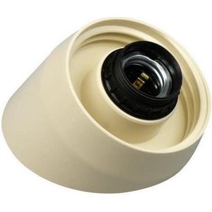 TQ4U schroefrand | schuine uitvoering | max 60 watt | fitting E27 | schroefrand ballon Ø 85 mm | creme
