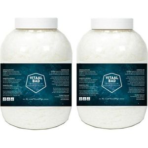 2x 4.5 KG VitaalBad® Magnesium Badkristallen Badvlokken Badzout - meest Pure en Krachtige magnesium verkrijgbaar - voor voetenbad of ligbad - 2 potten á 4500 GRAM