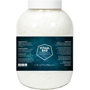 Magnesium vlokken citraat - 4.5 KG VitaalBad® badkristallen badzout - meest Pure en Krachtige verkrijgbaar - voor voetenbad of ligbad - 1 pot 4500 gram