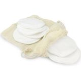 Wattenschijfjes - Wit - 70% Bamboe 30% Katoen - Set van 18 Stuks