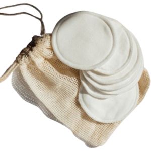 Wattenschijfjes - Wit - 70% Bamboe 30% Katoen - Set van 18 Stuks