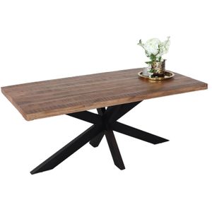 Eettafel langwerpig mangohout 200cm John langwerpige tafel duurzaam mango eetkamertafel