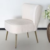 Fauteuil zitbank 1 persoons Teddy wit stoel