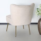 Fauteuil zitbank 1 persoons Teddy beige stoel