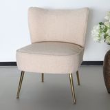 Fauteuil zitbank 1 persoons Teddy beige stoel