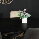 Eettafel ovaal 210cm Rato zwart ovale eettafel