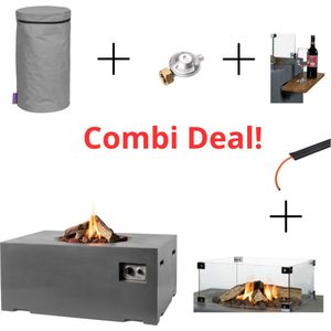 Happy Cocooning Pakket Cocoon Table Rechthoek Antraciet Combi Deal!