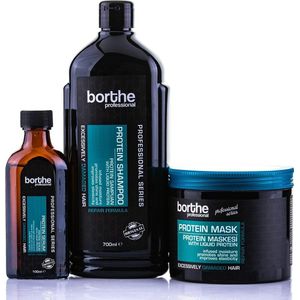 Borthe Professional -  Protein Haarverzorgingsset - Geschenkset - Complete haarverzorging