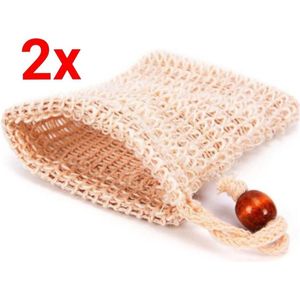 2x Scrub Washandjes - biologisch - hennep - garen - scrub handschoen - peeling lichaam - hamam - kessa - kese - glove - zeep- zeepzakje- hammam - bio - douche - bad - sauna - douchegel - shower - scrubhandschoon