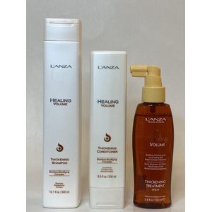 L'anza Healing Volume Thickening set - Shampoo 300ml & Conditioner 250ml & Treatment 100ml - voller haar - geeft volume