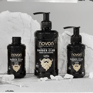 Novon Baardset 3 stuks - Baard shampoo 250ml - Baard Styling cream 100ml - Baard Olie 60ml