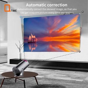 Mini beamer - Mini projector - Home Theater - Met bluetooth en WiFi 6 technologie - Android11 besturingssysteem - Antraciet