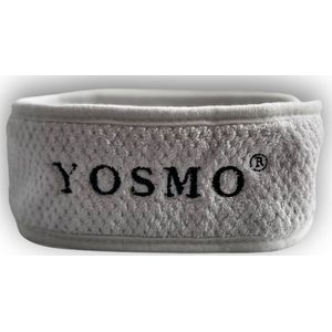 YOSMO - Skincare en Make up Haarband - Hoofdband - Badstof -  kleur grijs