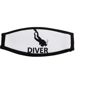 Maskstrap neopreen slide diver wit