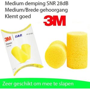 3M Ear Classic oordopjes - slapen - festival - snurken - 40 paar