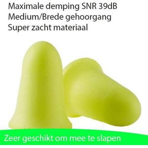 3M ear soft fx oordoppen - beste demping - anti snurk - 60 paar