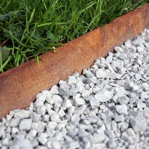 Cortenstaal kantopsluiting borderrand 106x40cm 20 stuks (Roestkleurige kantopsluiting voor in de tuin | Flexibel en buigbaar)