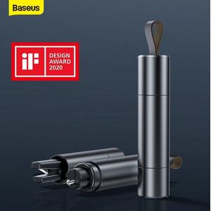 Baseus Reddingshamer voor Noodgevallen | Riem doorsnijden | Glas breken | Veiligheid | Werkt onderwater | Veilig | Ontsnappen | Auto | Hamer | Noodhamer I Noodgeval | Raam | Autohamer | Incl. houder en 3M sticker
