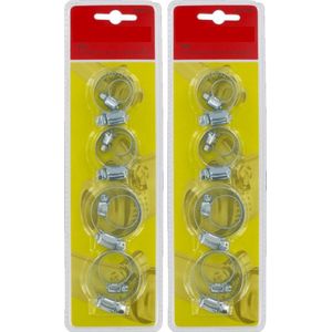 Deal Tools Home And Garden Hoogwaardig Slangenklemmen Set - 11-38 mm - 16 Delig