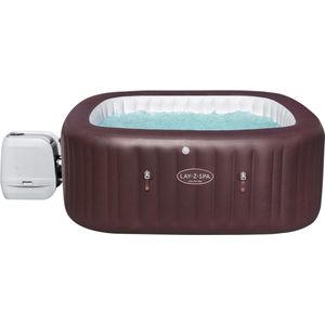 Lay-Z-Spa Maldives Hydrojet Pro - Opblaasbare bubbelbad voor 5-7 personen - vierkant - Incl. cover, opblaasbare loungestoelen & accessoires