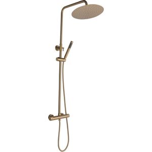 Mawialux thermostatische regendoucheset - Opbouw - Rond - Olga Goud Geborsteld