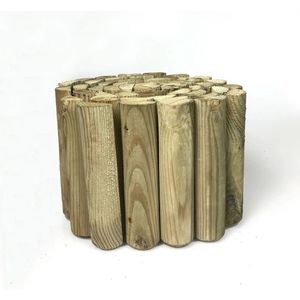 Rolborder geimpregneerd grenen 20 x 250 cm - Borderrand - Perkafzetting - Borderrand hout - Borderrol hout
