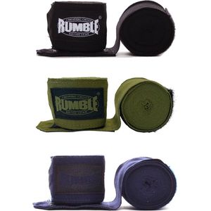 Bandage Boksen Rumble 3 Paar - 4.6 Meter - Zwart/Army/Navy