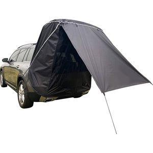Achterklep Tent - Voertuig Outdoor Camping - Family Camping car Tent Easy Fit gemakkelijk - Zwart autotent achterklep