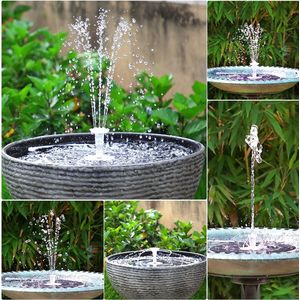 Led solar fontein op zonne energie - vijverpom fonteinpompp - waterfontein