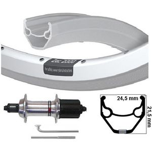 KGs Hinterrad 28 Zoll (622) ZAC2000 Silberkassette 8 9 Geschwindigkeitsausfälle