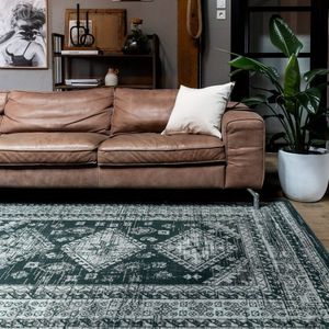 Vintage Vloerkleed Aila Groen - Polypropyleen - 160 x 230 cm - (M)