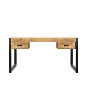 Mangohouten Bureau Britt - Bureaucm - Bureau met lades.